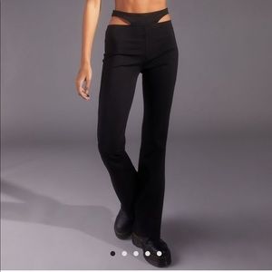 Urban Outfitters Black Cutout Flare Pants